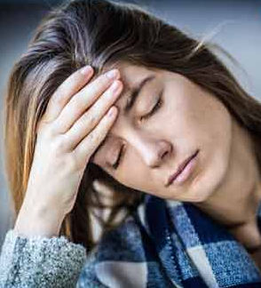 Chronic fatigue syndrome woman