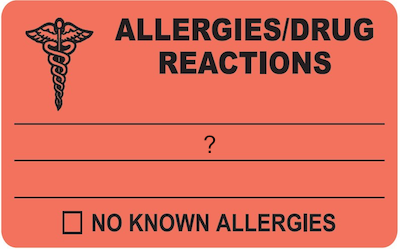 Drug Allergies Allergic Reactions