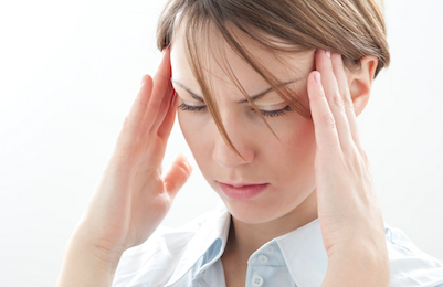 allergy migraine headache woman