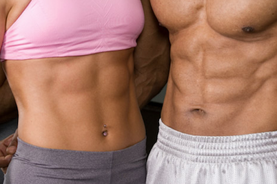 how to get washboard abs couple